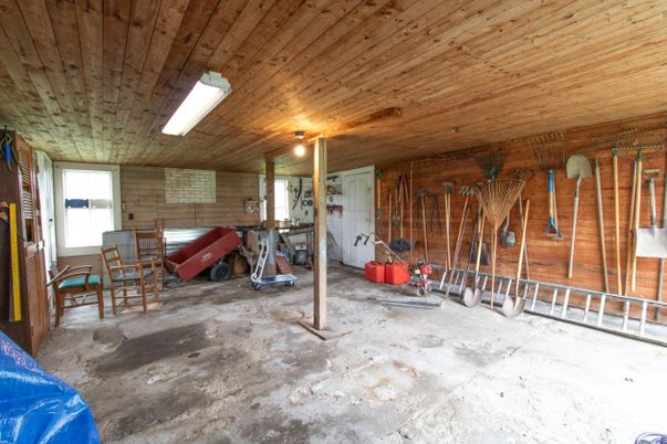 Interior, Stone Walls, Wooden Ceilings