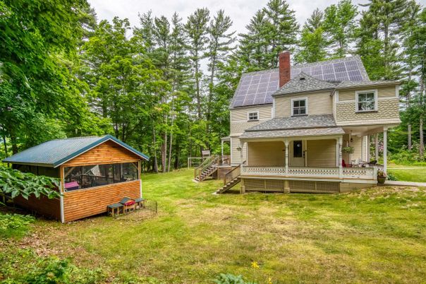 Backyard, Exterior, Facade, Solar Panels, Queen Anne Victorian