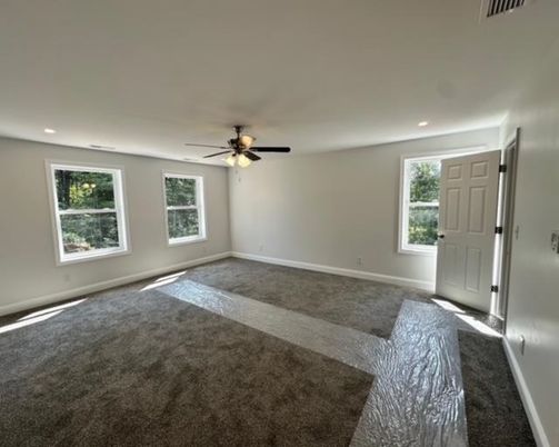 Empty room, Interior, Recessed Lighting