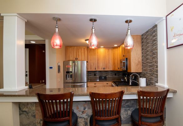 Interior, Kitchen, Pendant Lights, Recessed Lighting, Stainless Steel Appliances