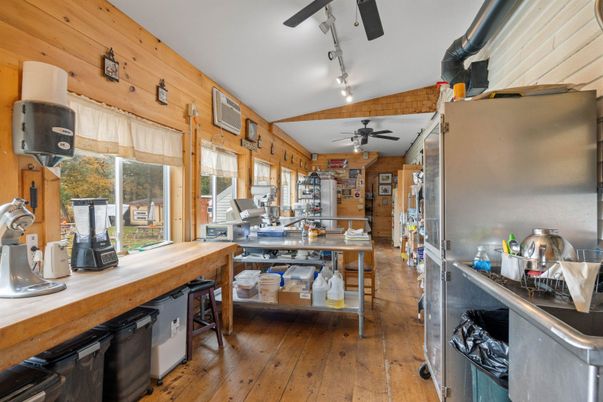 Interior, Kitchen, Wood Texture Flooring, Wooden Walls