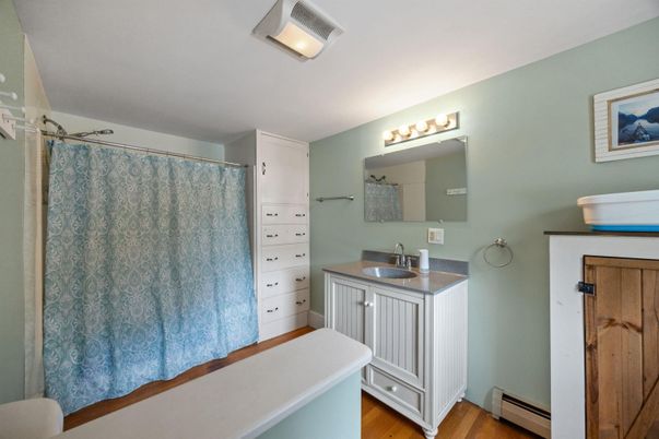 Bathroom, Interior, Wood Texture Flooring