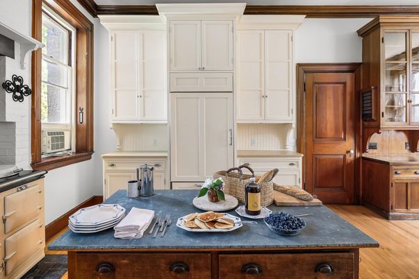 Interior, Kitchen, Wood Texture Flooring