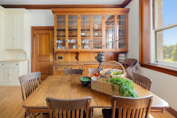 Dining room, Interior, Wood Texture Flooring