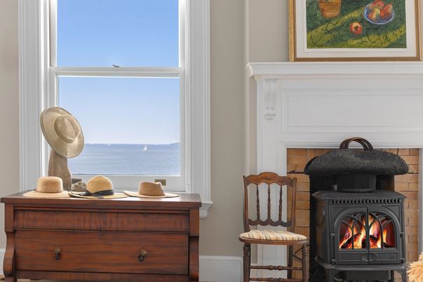 Fireplace, Interior, Water