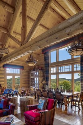 Chandelier, Dining room, Interior, Living room, Wooden Beams, Wooden Ceilings, Wood Texture Flooring, Wooden Walls