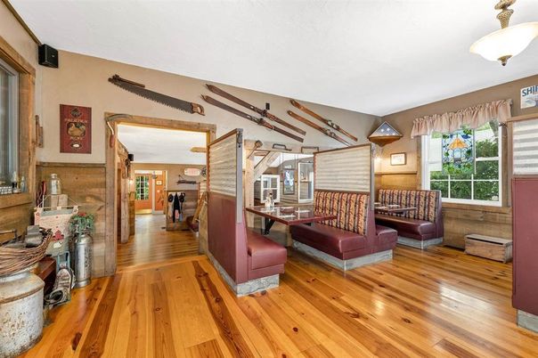 Dining room, Interior, Wood Texture Flooring