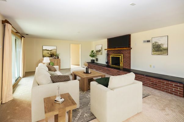 Fireplace, Interior, Living room