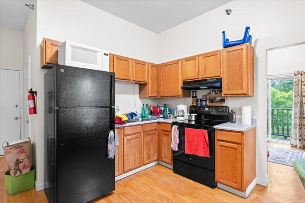 Interior, Kitchen, Wood Texture Flooring