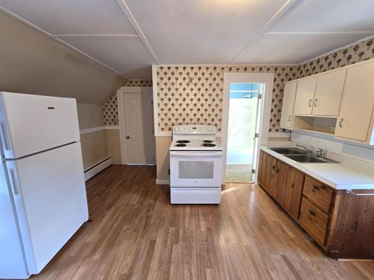 Interior, Kitchen, Wood Texture Flooring