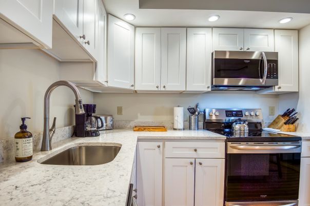 Interior, Kitchen, Recessed Lighting, Stainless Steel Appliances