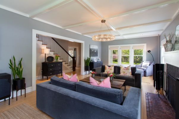 Chandelier, Interior, Living room, Wood Texture Flooring
