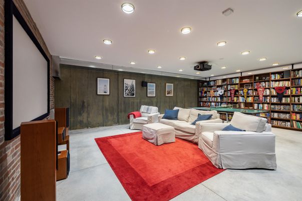Interior, Living room, Recessed Lighting