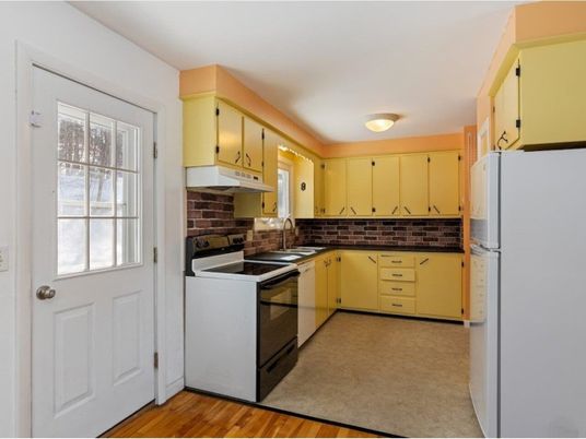 Interior, Kitchen, Wood Texture Flooring