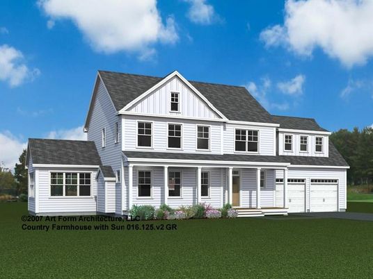 Attached, Exterior, Facade, Farmhouse