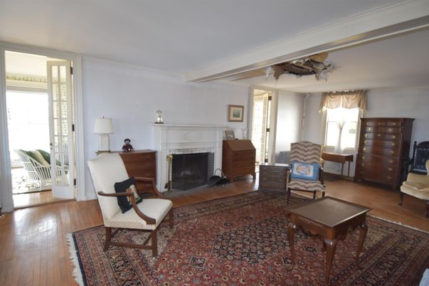 Fireplace, Interior, Wood Texture Flooring