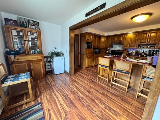 Interior, Kitchen, Wood Texture Flooring