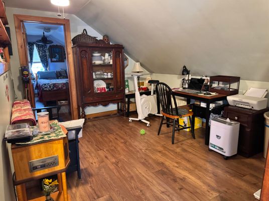 Home Office, Interior, Wood Texture Flooring