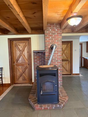 Fireplace, Interior, Wooden Beams, Wooden Ceilings