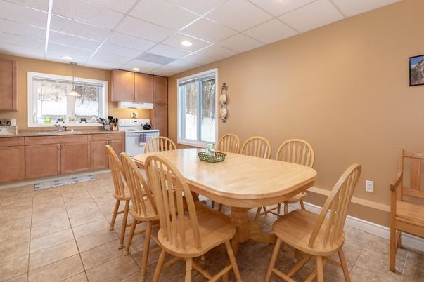 Dining room, Interior, Kitchen, Pendant Lights, Recessed Lighting