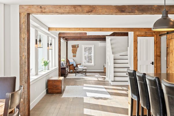 Interior, Pendant Lights, Wooden Beams, Wood Texture Flooring, Wooden Walls