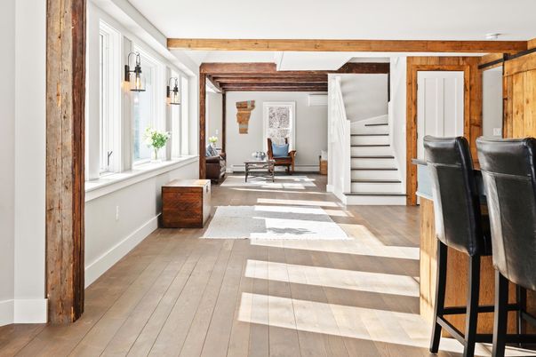 Interior, Wooden Beams, Wood Texture Flooring