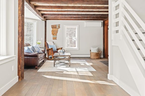 Interior, Living room, Wooden Beams, Wood Texture Flooring