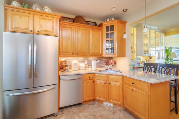 Interior, Kitchen, Pendant Lights, Recessed Lighting, Stainless Steel Appliances