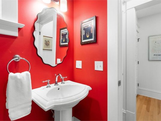Bathroom, Interior, Wood Texture Flooring