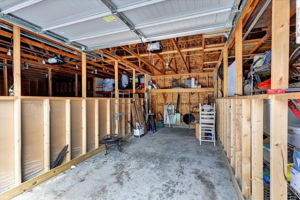 Garage, Interior, Wooden Beams, Wooden Walls