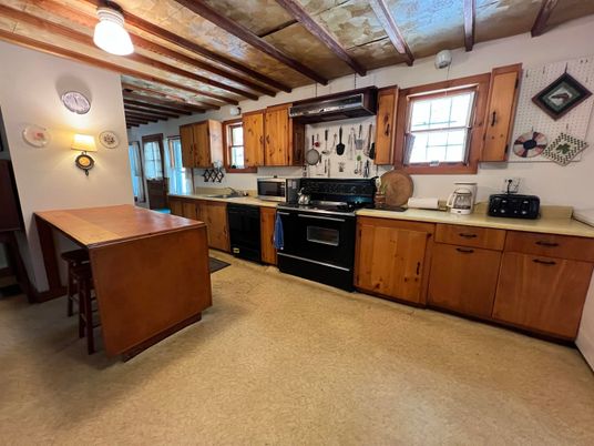 Interior, Kitchen, Wooden Beams