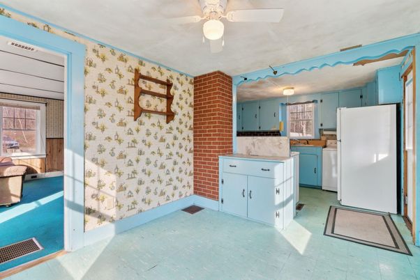 Interior, Kitchen, Stone Walls