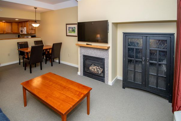 Dining room, Fireplace, Interior, Kitchen, Pendant Lights, Recessed Lighting