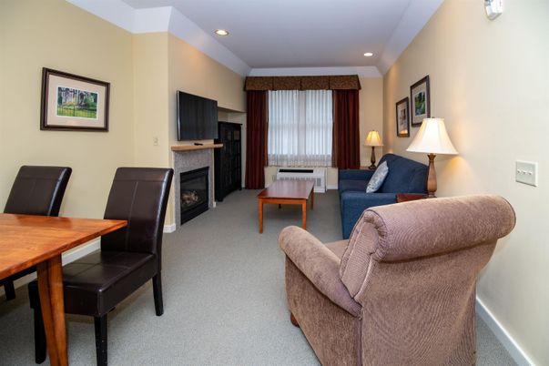 Dining room, Fireplace, Interior, Living room, Recessed Lighting