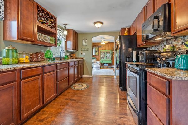 Interior, Kitchen, Wood Texture Flooring