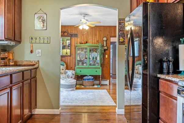 Interior, Kitchen, Wood Texture Flooring, Wooden Walls