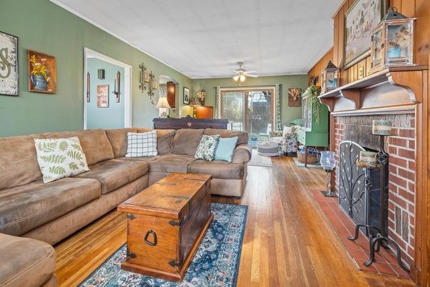 Fireplace, Interior, Living room, Wood Texture Flooring