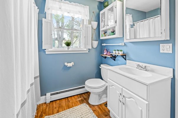 Bathroom, Interior, Wood Texture Flooring