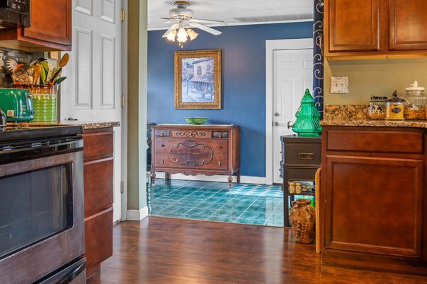 Interior, Kitchen, Wood Texture Flooring