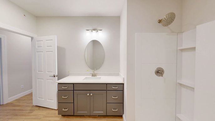 Bathroom, Interior, Wood Texture Flooring