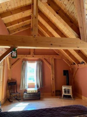 Empty room, Interior, Wooden Beams, Wooden Ceilings, Wood Texture Flooring