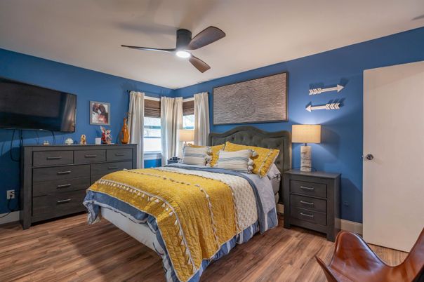 Bedroom, Interior, Wood Texture Flooring