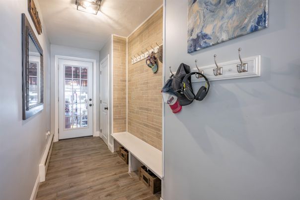 Interior, Stone Walls, Wood Texture Flooring