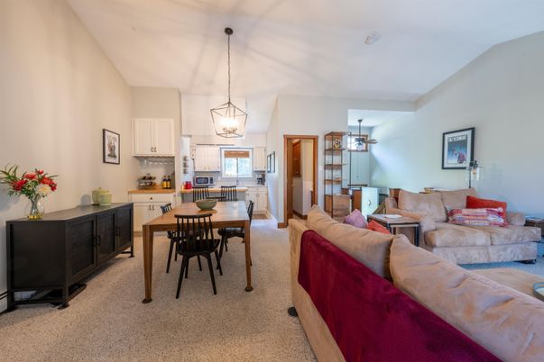 Dining room, Interior, Kitchen, Living room, Pendant Lights