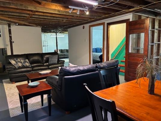 Interior, Living room, Wooden Beams