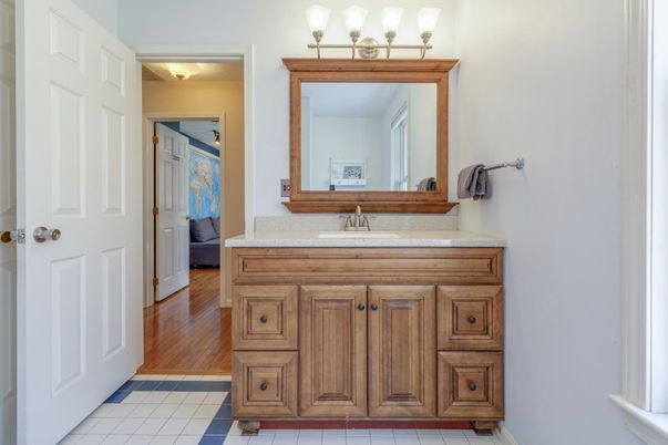 Bathroom, Interior, Wood Texture Flooring