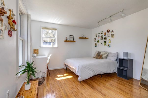 Bedroom, Interior, Wood Texture Flooring