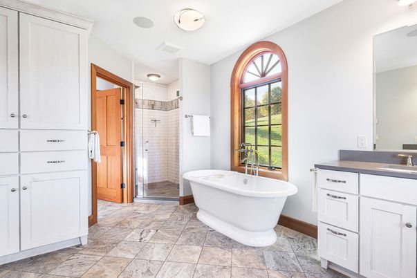 Bathroom, Free Standing Baths, Glass Shower, Interior