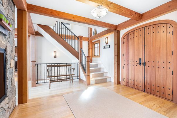 Interior, Wooden Beams, Wood Texture Flooring