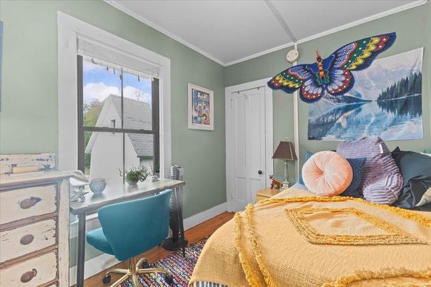 Bedroom, Home Office, Interior, Wood Texture Flooring